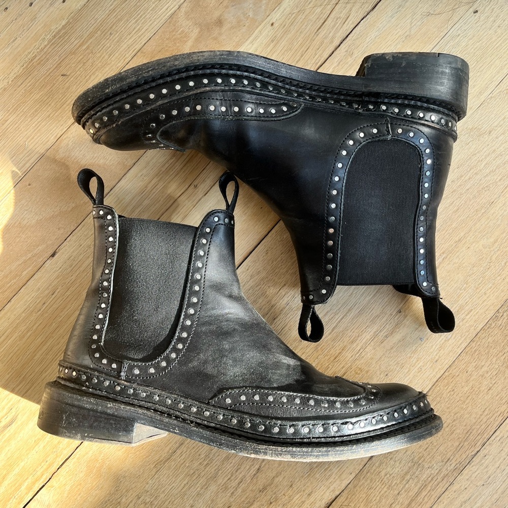 Rag and Bone Bensen Chelsea Studded Boots size EU 37
